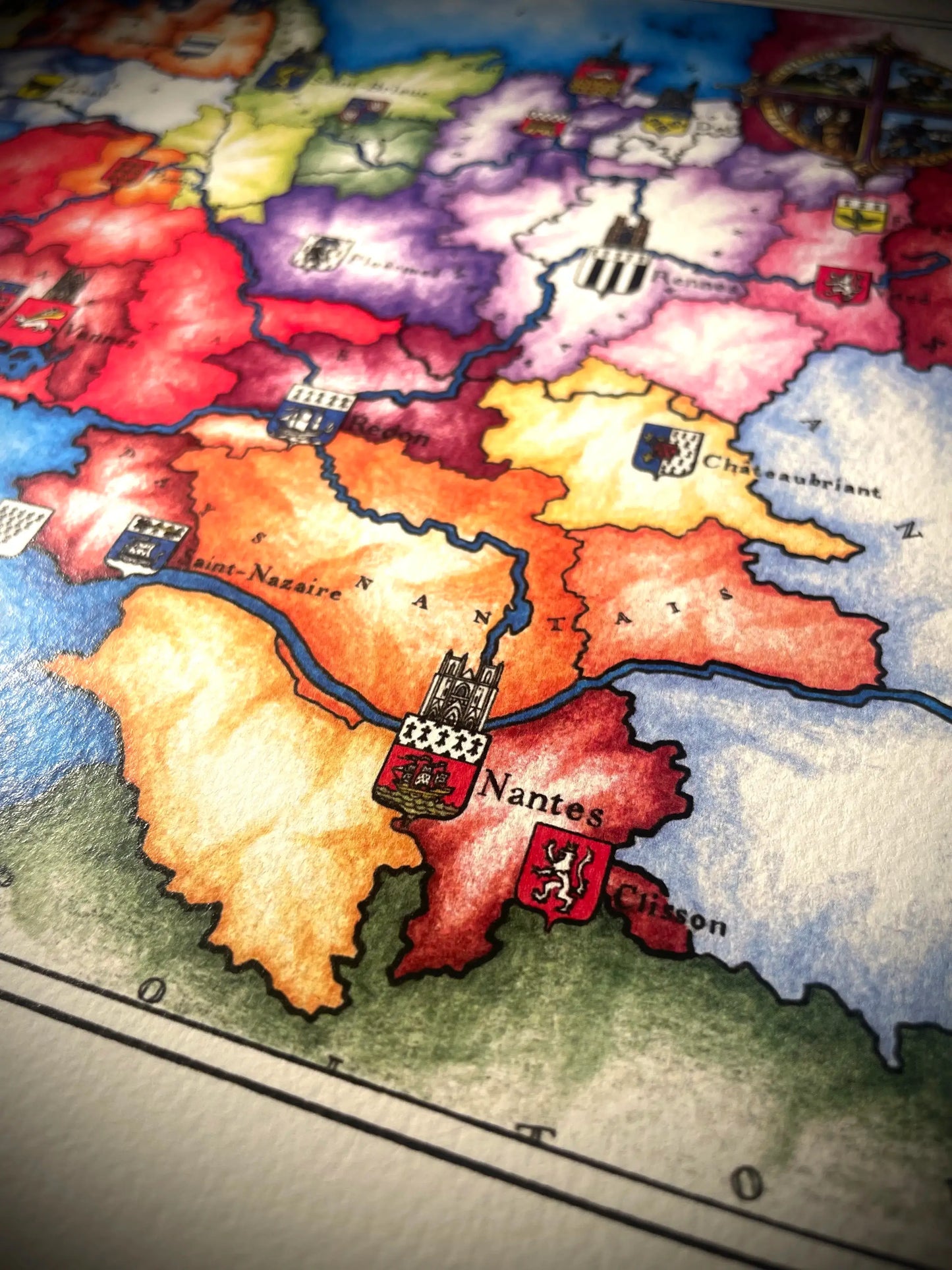 CARTE DE LA BRETAGNE