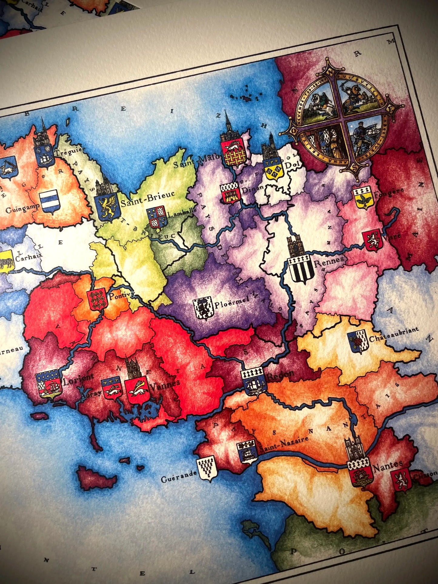 CARTE DE LA BRETAGNE