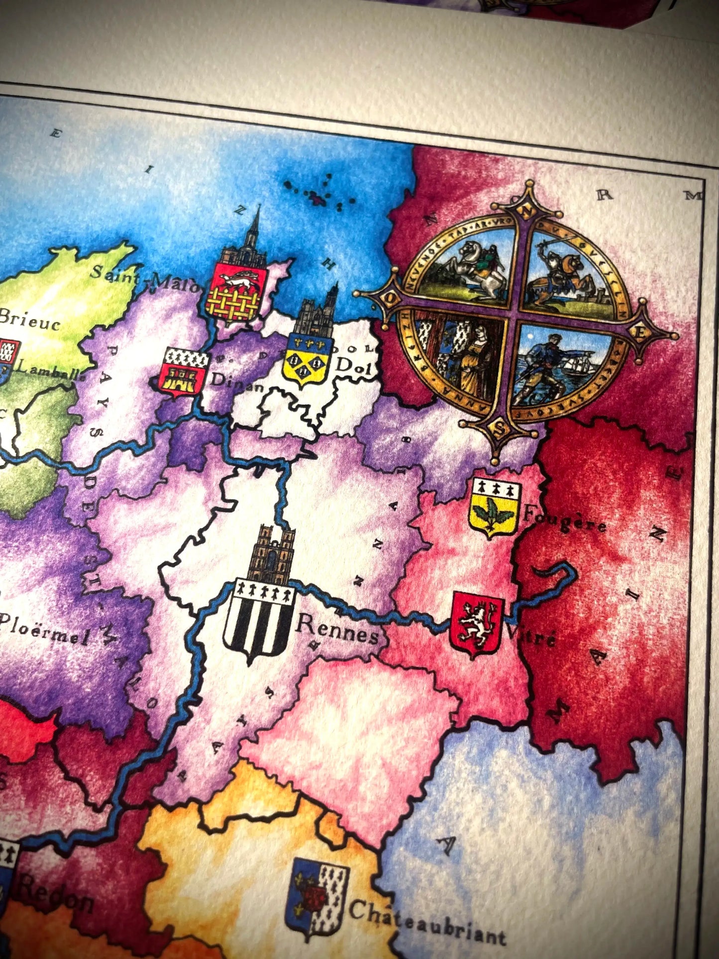 CARTE DE LA BRETAGNE
