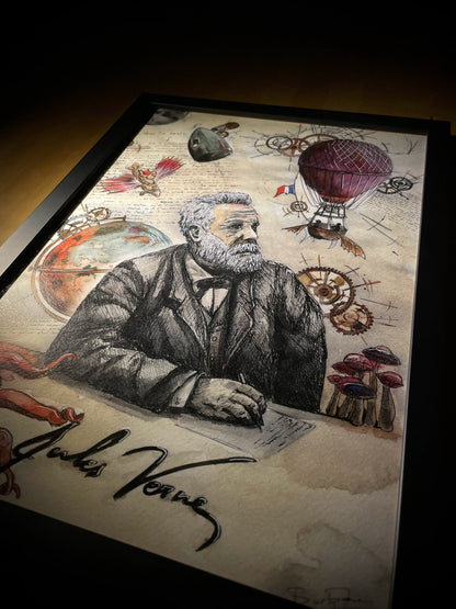 Tableau de Jules Verne - Atelier Patria