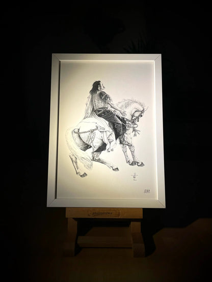 Tableau blanc Vercingétorix devant César - Atelier Patria